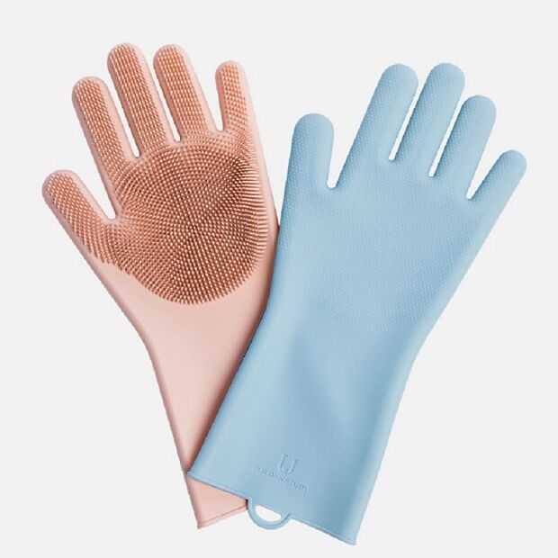 Силиконовые перчатки Xiaomi Silicone Cleaning Glove (Pink) - 3